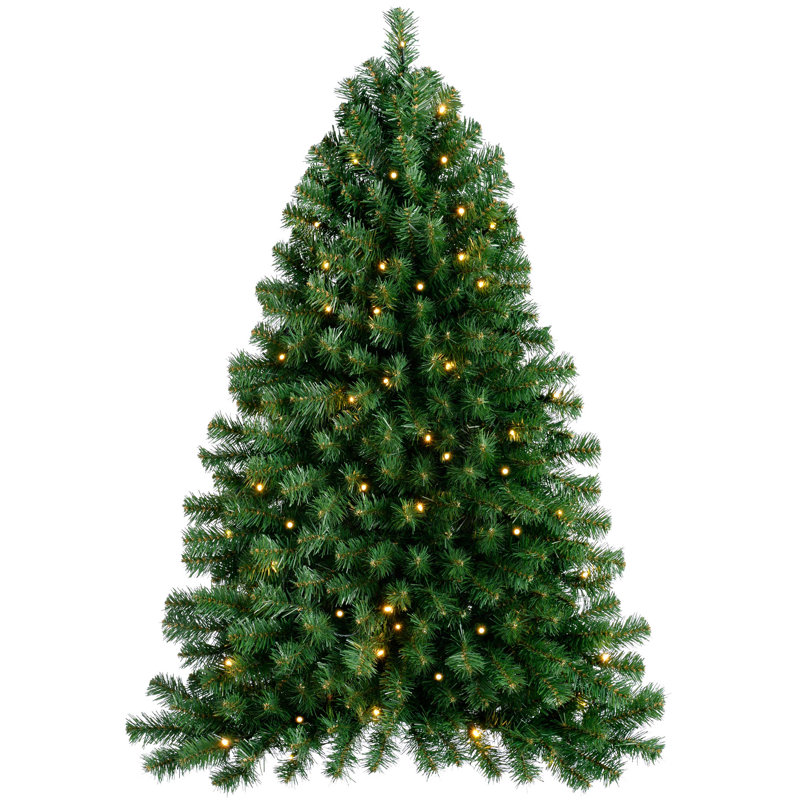The Seasonal Aisle PreLit Wall Mounted 3ft Green Pine Artificial 3ft Pre Lit Christmas Tree
